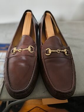 Cole-Haan Men's Brown Leather Horsebit Handcrafted Loafers